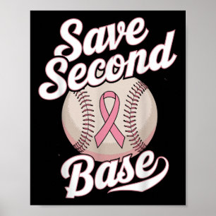 Poster Guardar Cancer de Leitura do Jogador de Basebol Ba