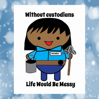 Poster Guardiã de custódia Engraçada Mulher Negra