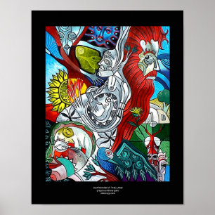 Póster Guardiães da terra por Gregory Gallo