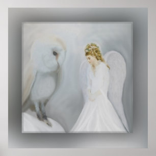 Póster Guardian Angel and Owl