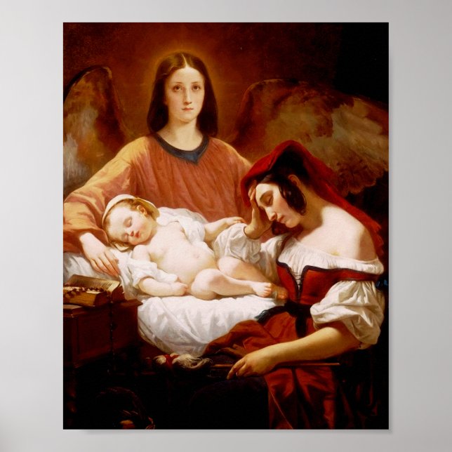 Poster Guardian Angel by Henri Decaisne (Frente)