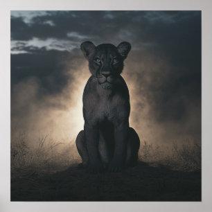 Poster Guardião das Sombras: A Lionesa Majestosa