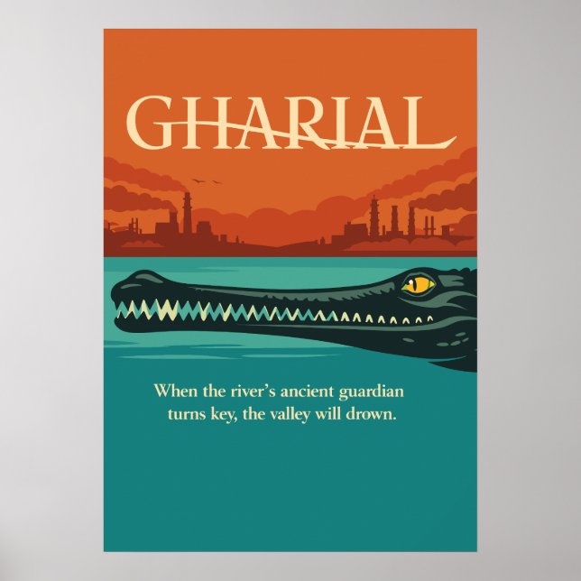 Poster Guardião do Rio Gharial Mítico (Frente)