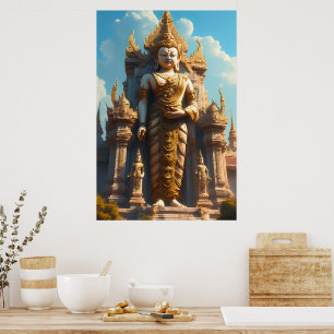 Poster Guardião do Templo Tailandês Dourado