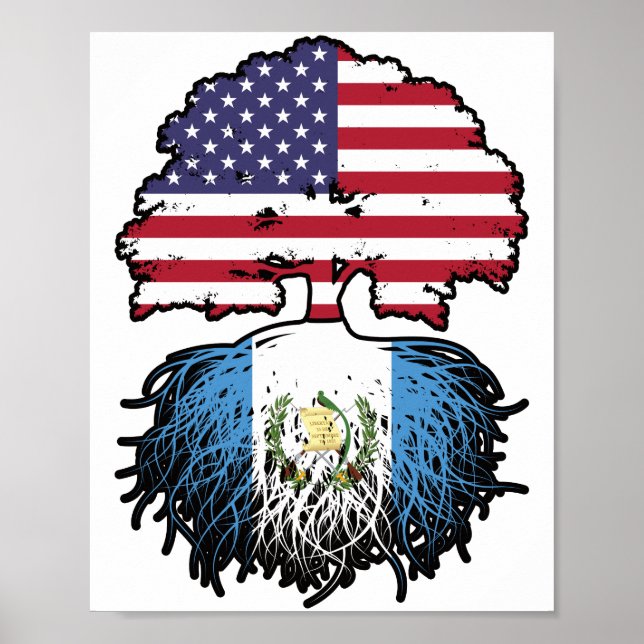 Poster Guatemala: Guatemala, Estados Unidos, torre de ban (Frente)