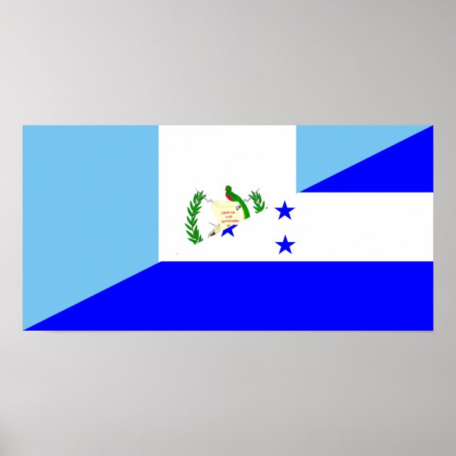 Poster guatemala honduras - meio símbolo (Frente)