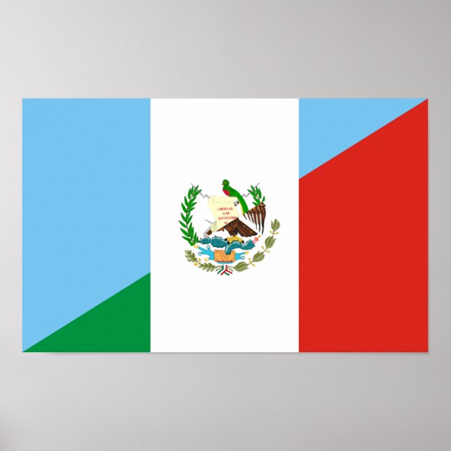 Póster guatemala méxico, meio símbolo (Frente)