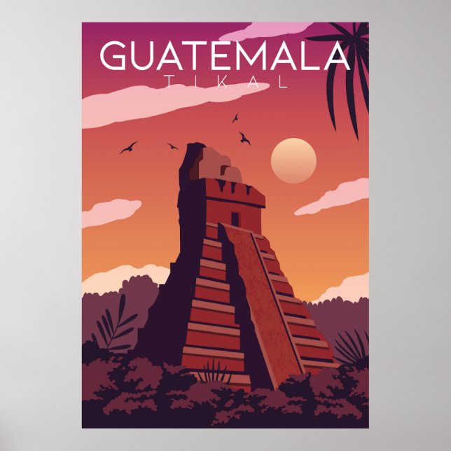 Poster Guatemala Tikal (Frente)