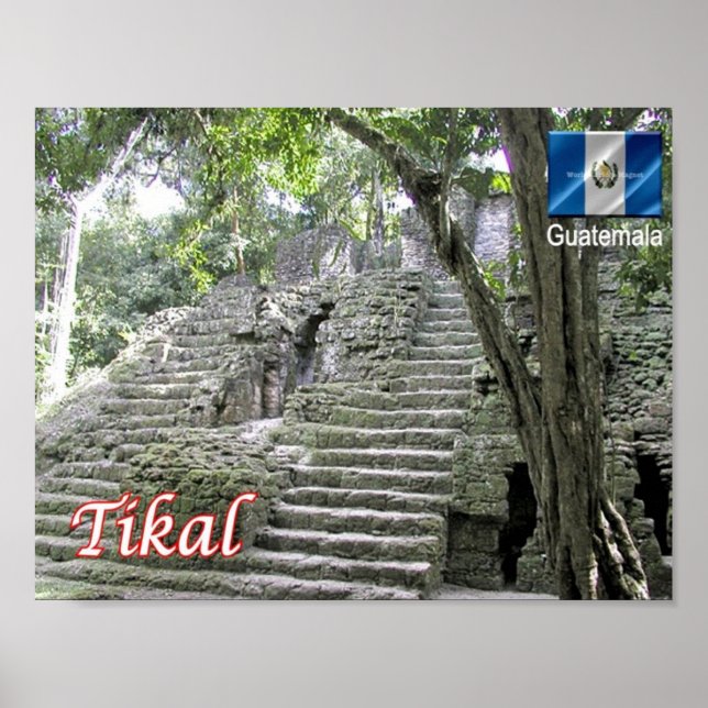 Poster Guatemala - Tikal - (Frente)