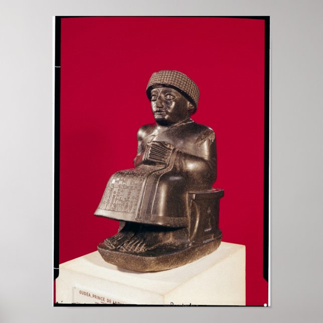 Poster Gudea, Príncipe de Lagash, dedicado a (Frente)