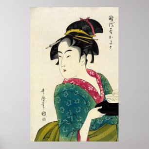 Póster Gueixa de Naniwaya Okita