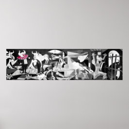 Poster Guernica exceto que há um Palhaço