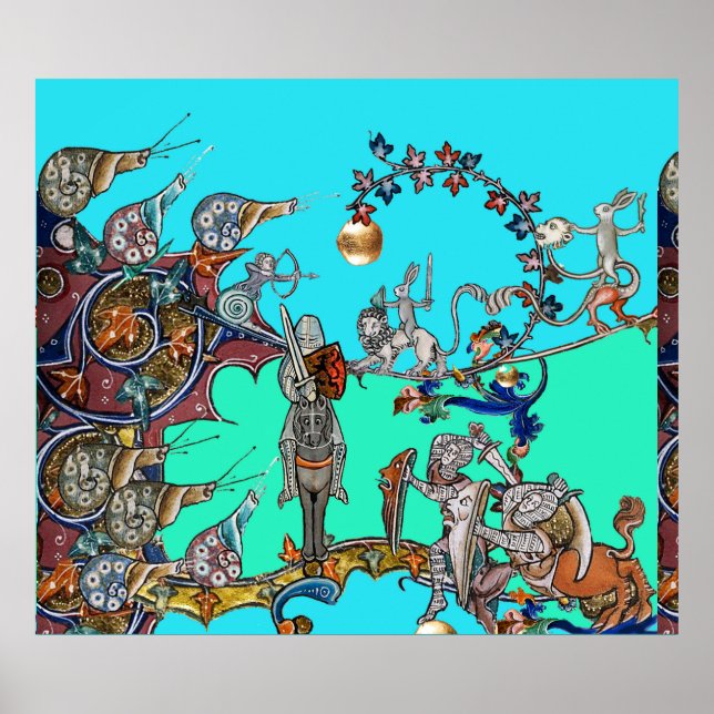 POSTER GUERRA BESTIÁRIA MEDIEVAL, NOITES, ESQUEMAS GIGANT (Frente)