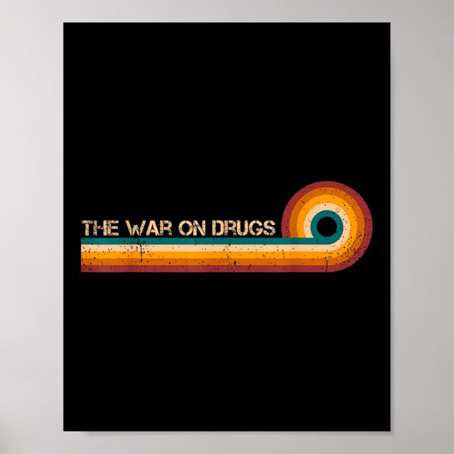 Poster Guerra Contra Drogas Retro Strike Musical Vintage (Frente)