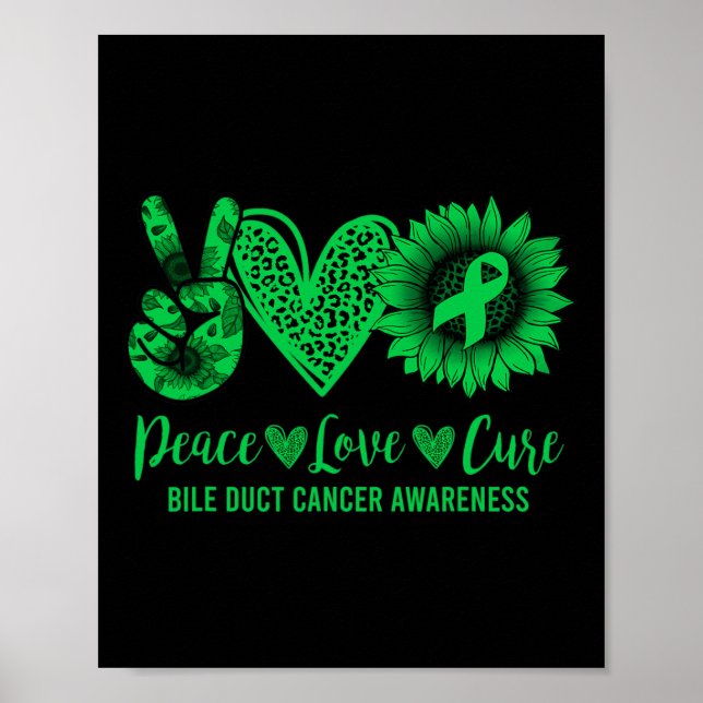 Poster Guerra da Consciência do Cancro do Canal Biliar do (Frente)