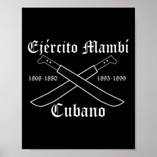 Poster Guerra De Independência Cubana Ejercito Mambi Cuba