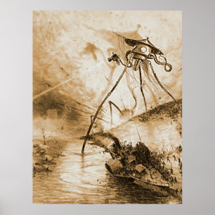 Poster Guerra Dos Mundos Marcianos No Vale Do Tamisa