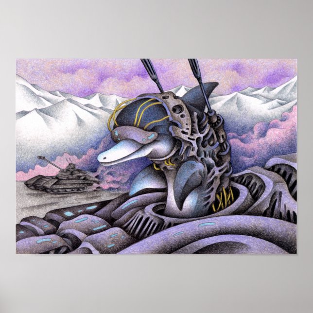 Poster Guerra Golfinhos Militares (Frente)