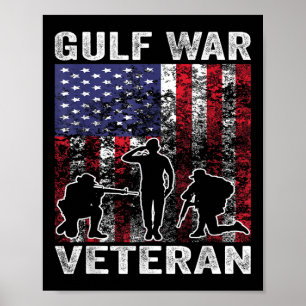 Poster Guerra Militar do Golfo Veterano Veterano Veterano