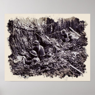 Póster Guerra Mundial de Trincheiras