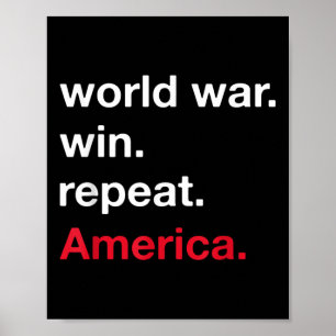 Poster Guerra Mundial: Repito, Defensor de País Americano