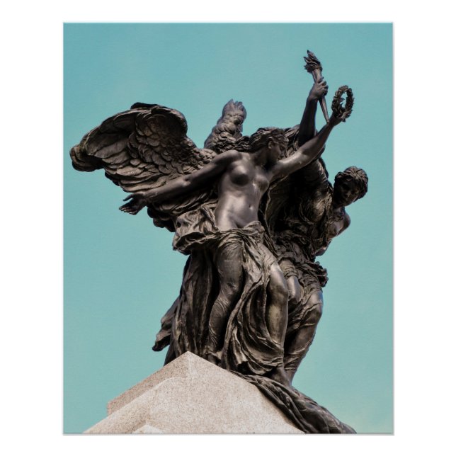 Póster Guerra Nacional Canadense Memorial Paz e Liberdade (Frente)