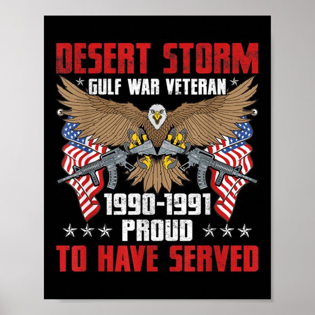 Poster Guerra Persa do Golfo Pérsico - Tempestade Veteran (Frente)