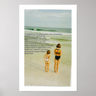 Póster guerras contra crianças