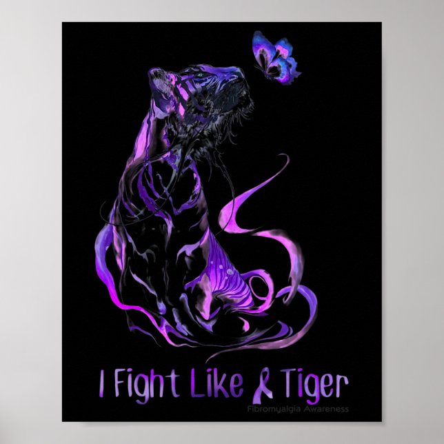 Poster Guerreira da Consciência Eu Luto Como Um Tigre (Frente)