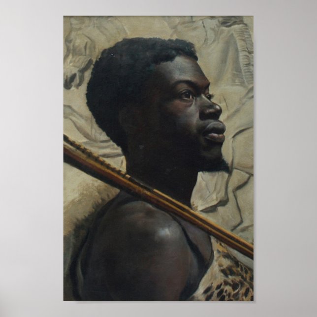 Poster Guerreiro Africano por Walter Scott Boyd (Frente)