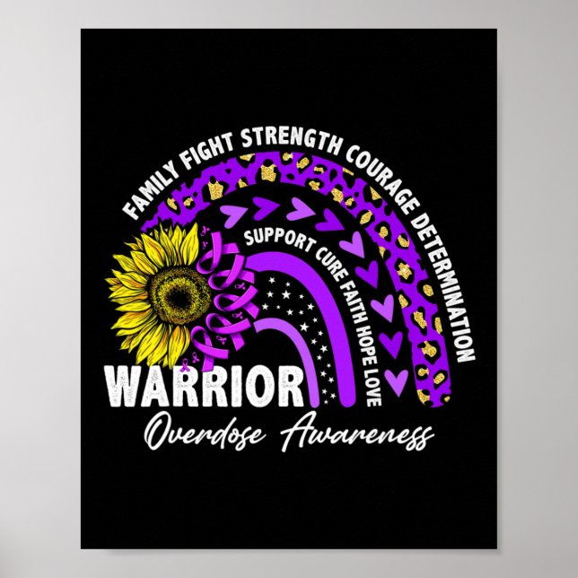 Poster Guerreiro Arco-Íris Roxo Sensação de Sobredosagem  (Frente)