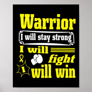 Poster Guerreiro Cancer Infantil Eu Vou Ficar Forte