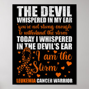 Poster Guerreiro cancer Leucemia Conscientista Mês Guerre
