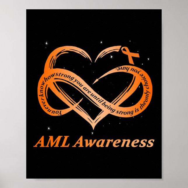 Poster Guerreiro da AML Sou a Awaren da Leucemia Mieloide (Frente)