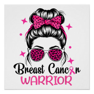 Póster Guerreiro da Consciência do Cancer da Mama