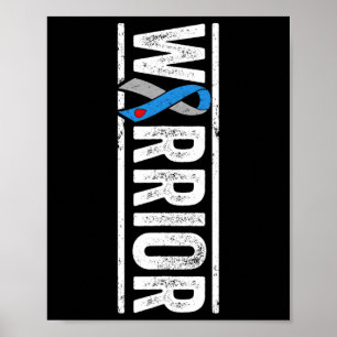 Poster Guerreiro da Diabetes Tipo 1 - Faixa de Conscienti