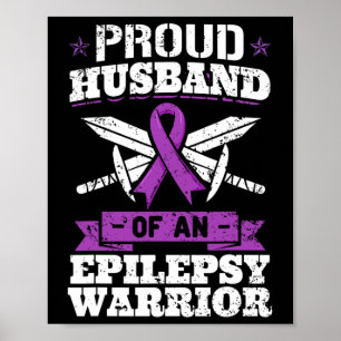Poster Guerreiro da Epilepsia Marido Transtorno de Convul