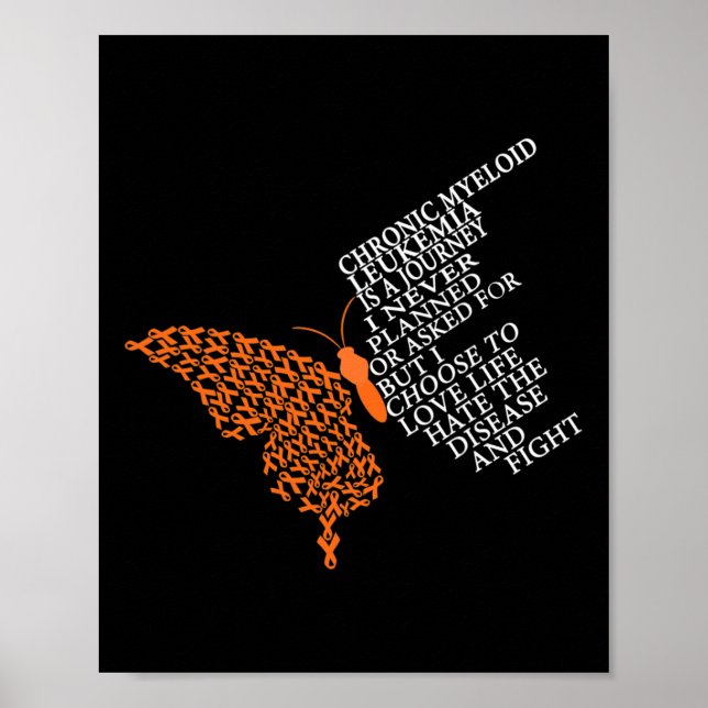 Poster Guerreiro da Leucemia Mieloide Crônica (Frente)