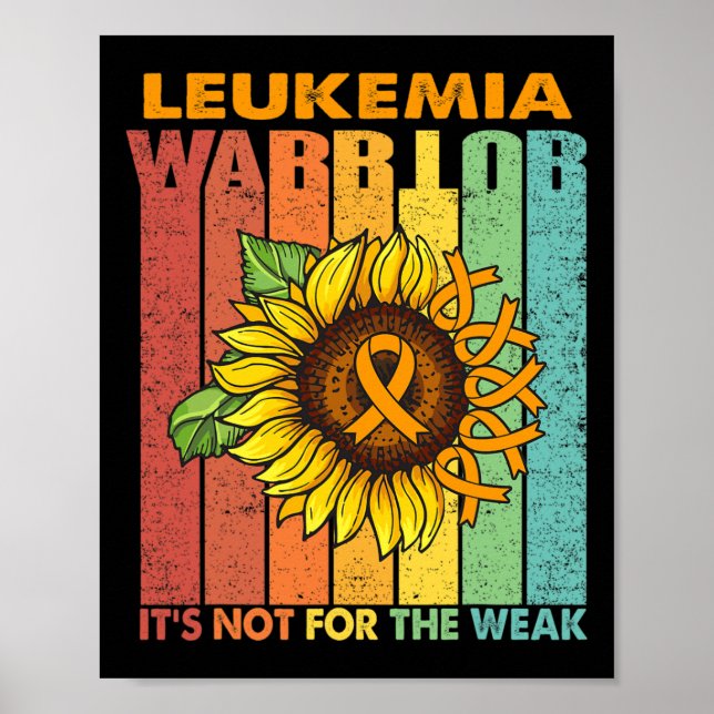 Poster Guerreiro da Leucemia Não é para o Fraco (Frente)