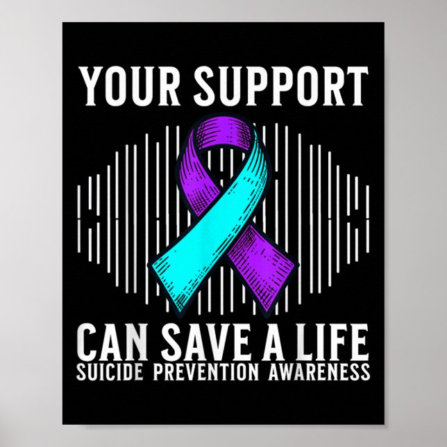 Poster Guerreiro de Conscientização sobre Suicídio Preven (Frente)
