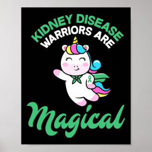 Poster Guerreiro de Doenças Consciência Magical do Unicór