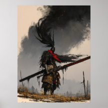 Guerreiro de Fantasia Sombria com Grande Espada