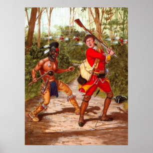 Póster Guerreiro de Huron, indiano do nativo americano