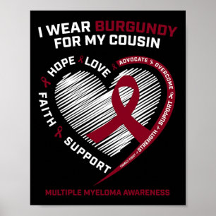 Poster Guerreiro Do Cancer Da Mama Coberto Pelo Sangue