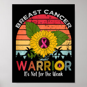 Poster Guerreiro do Câncer Não É Para os Fracos