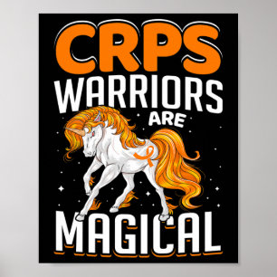 Poster Guerreiro Do Crps É Magro Unicórnio Laranja Fita A