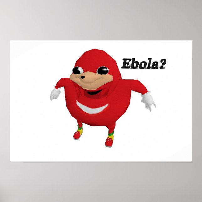 Póster Guerreiro do Uganda Knuckles (Frente)