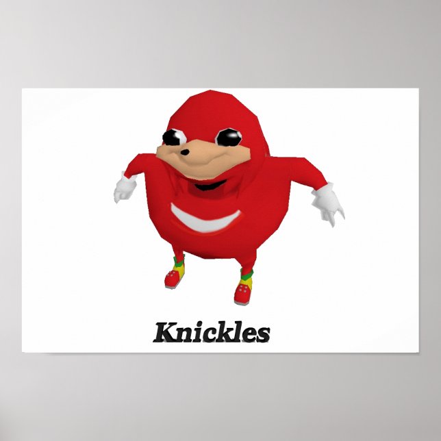 Poster Guerreiro do Uganda Knuckles (Frente)