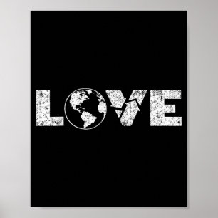 Poster Guerreiro ecológico ama o símbolo de reciclagem do