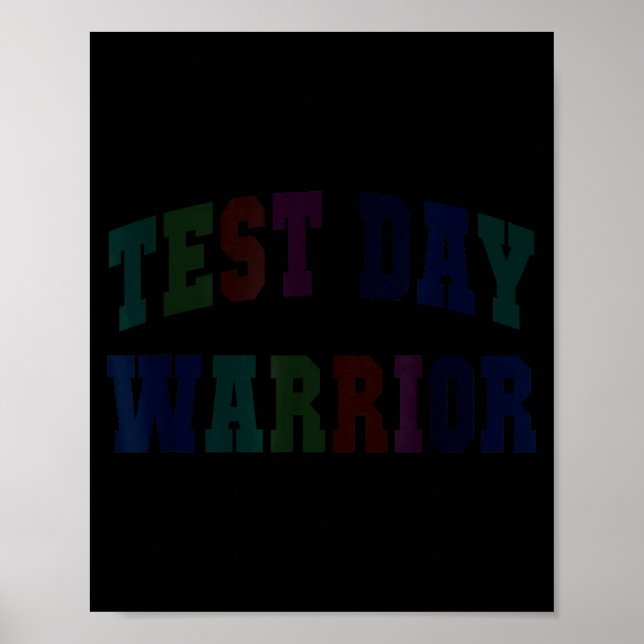 Poster guerreiro engraçado do dia do teste testando o mod (Frente)